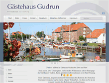 Tablet Screenshot of gaestehaus-gudrun-nordsee.de
